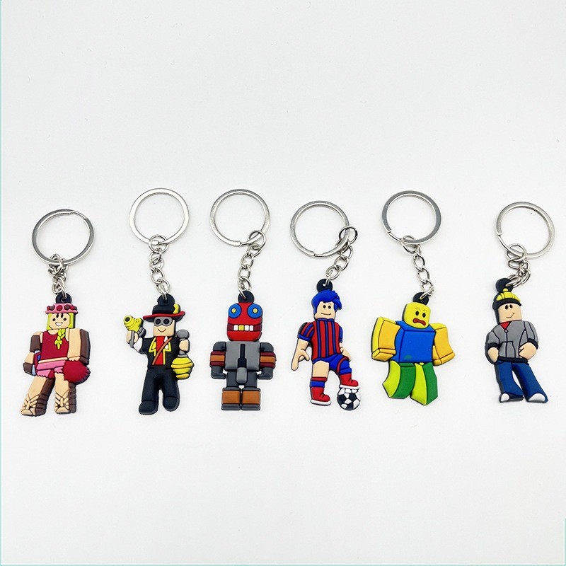 Novo Chaveiro Roblox PVC Macio Porta-Chaves Kids Party Gift Favor em Oferta na Shopee