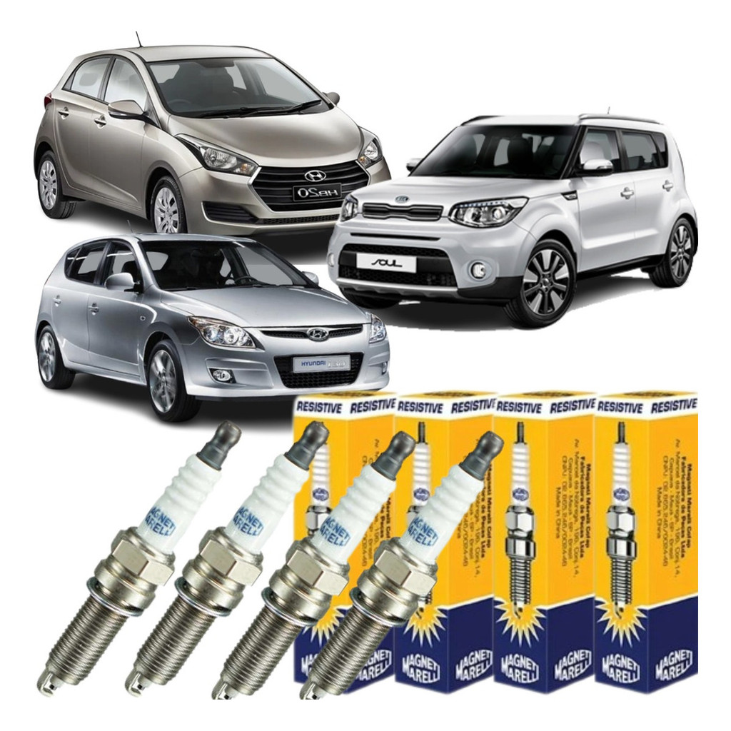 Jogo Velas Ignicao Cerato Soul Hb20 I30 1.6 16v Flex em Oferta na Shopee