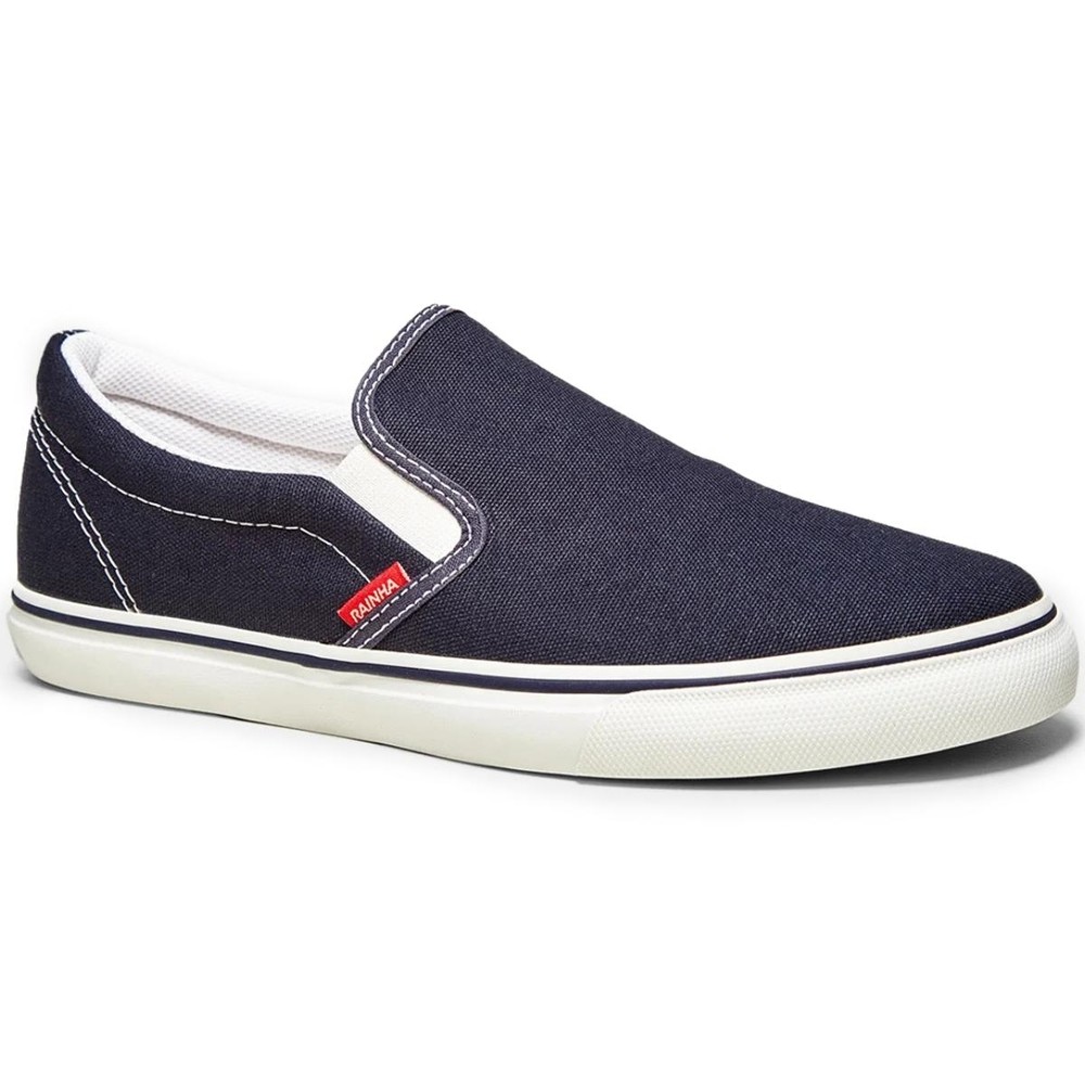 Tênis Rainha Iate IV - Marinho e Branco em Oferta na Shopee