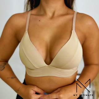Sutiã de Microfibra sem aro Bojo Soft Confort Molinho não amassa em Oferta na Shopee