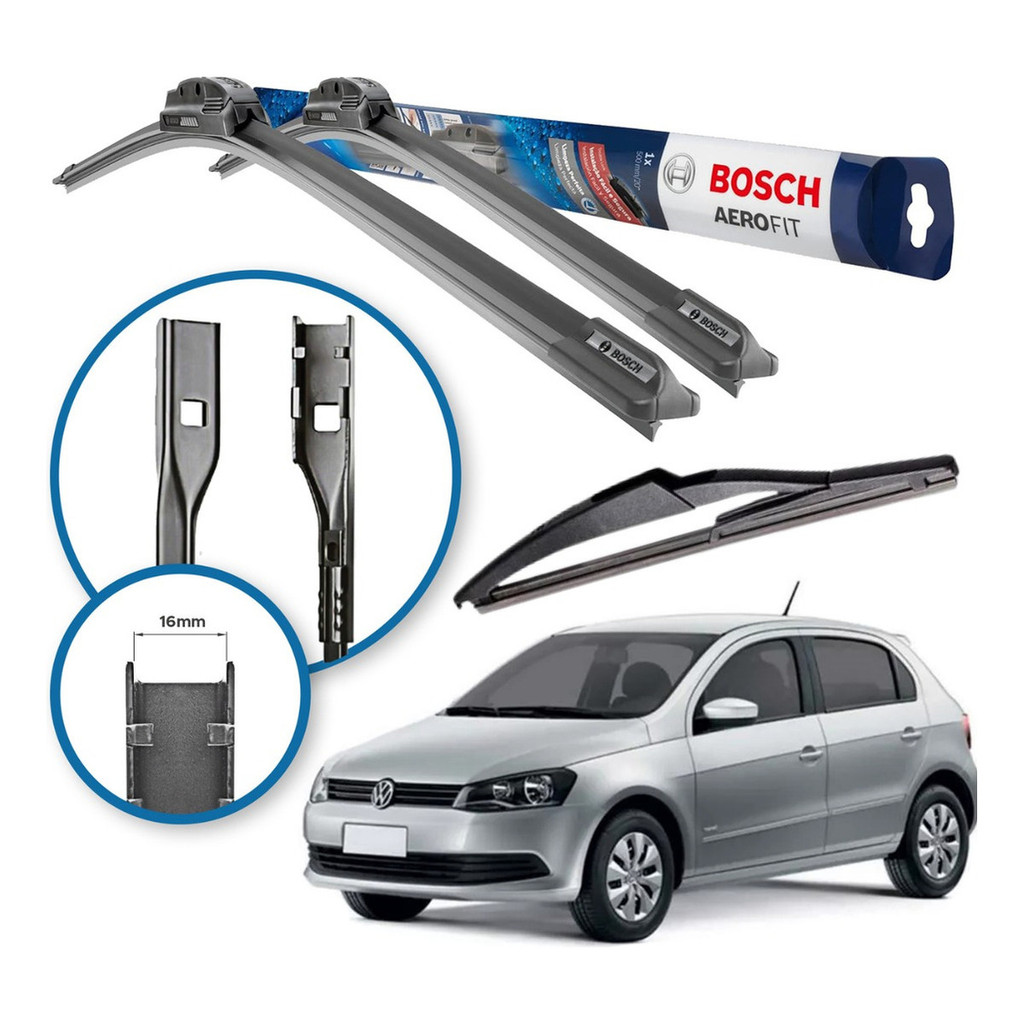 Palheta Diant E Traseira Origina Bosch Vw Gol G6 2013 A 2016 em Oferta na Shopee