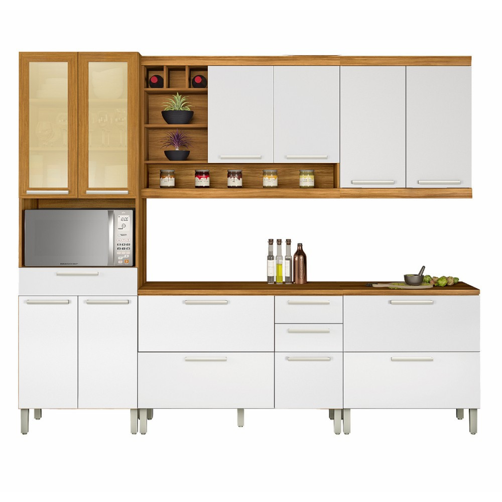 Cozinha Modulada om 5 Peças Burguesa Premium MDF Nesher