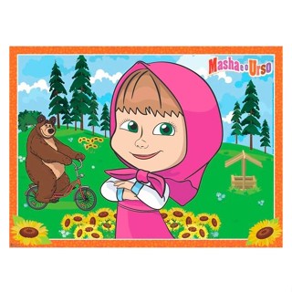 Painel Festa Masha e o Urso Grande Tecido TNT de Aniversário em Oferta na Shopee