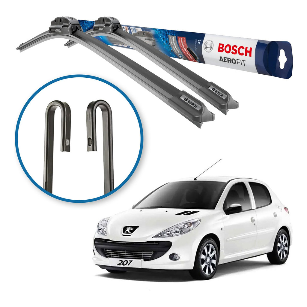 Palheta Limpador Parabrisa Bosch Peugeot 207 2008 A 2018 em Oferta na Shopee