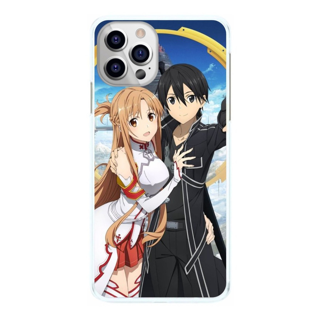 Capinha Sword Art Online Kirito e Asuna Capa de Celular