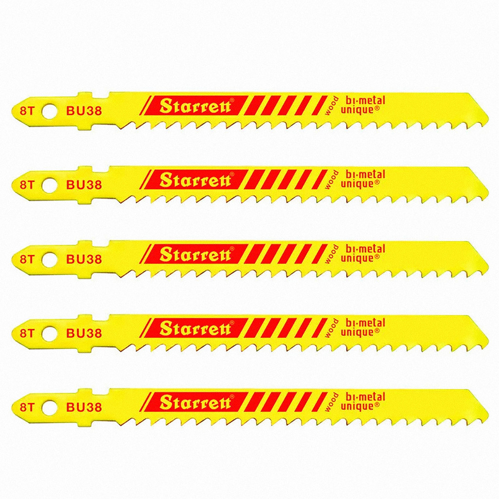 Lâmina Tico-Tico Starrett 75mm para Madeira 8 Dentes 5 Peças Bi-Metal BU38 em Oferta na Shopee