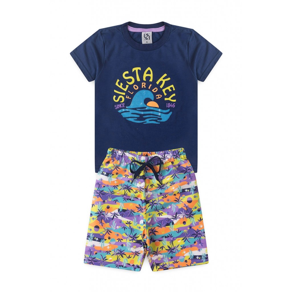 Conjunto Infantil Masculino Ilha Da Flórida em Oferta na Shopee