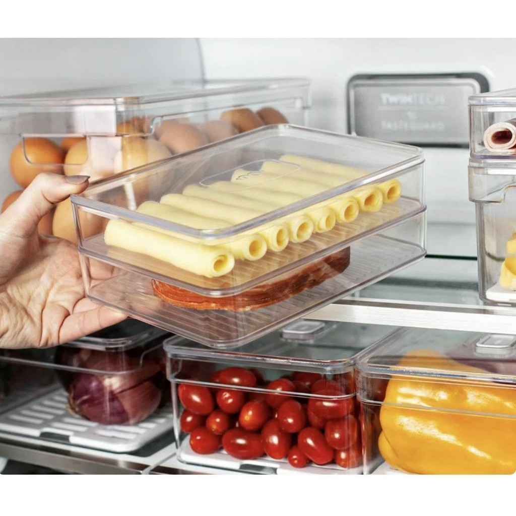 Porta Frios DUPLO Porta Queijo Presunto Salame Clear Natural - PF150NT