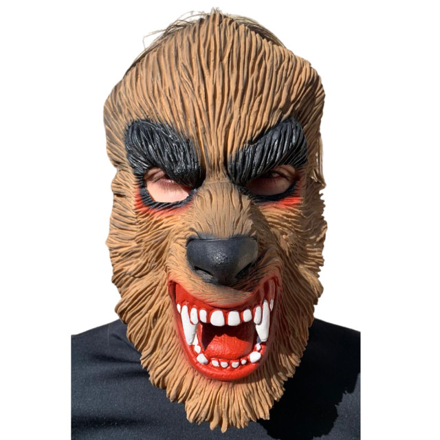 Máscara Lobisomem Raivoso Halloween Carnaval Fantasia Teatro Terror Assustador Dia das Bruxas Zumbi Cosplay Horror