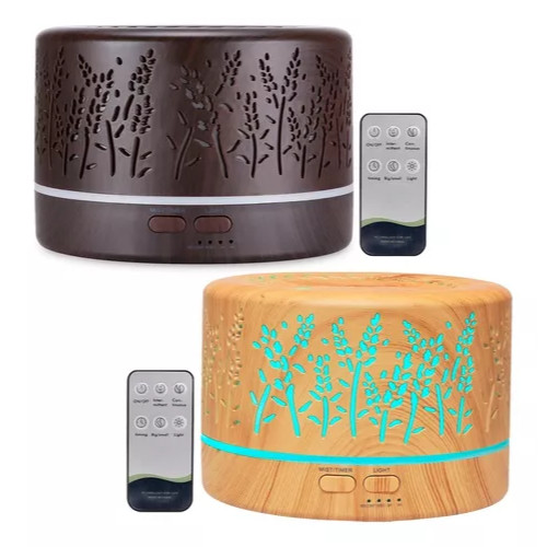 Umidificador Aromatizador De Ar 700ml Ultrassônico 7 Leds Difusor Aromas Óleos Essenciais Controle em Oferta na Shopee