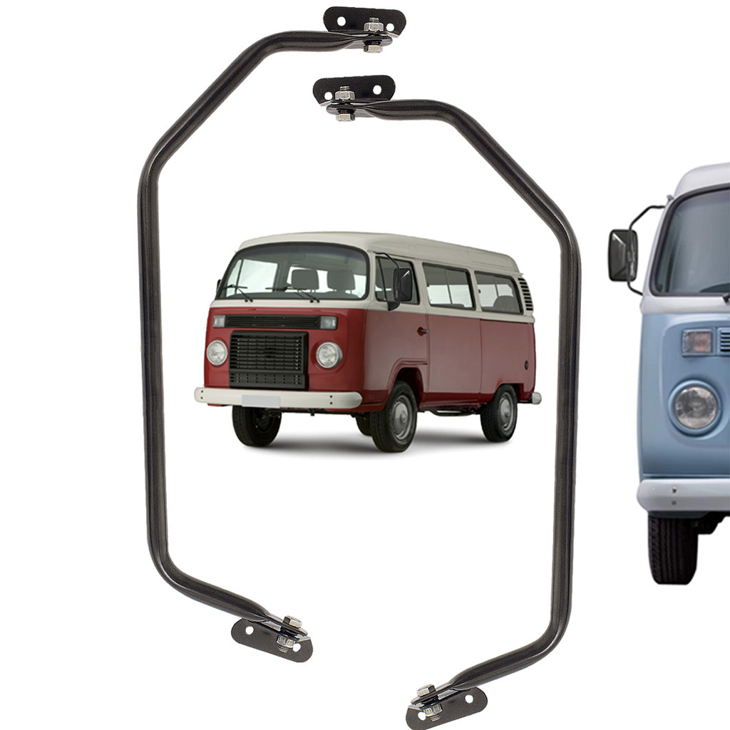 Par Braço Espelho Retrovisor Externo Adaptável Volkswagen Kombi Clipper Ford F100 F1000 Chevrolet A10 C10 D10 C14