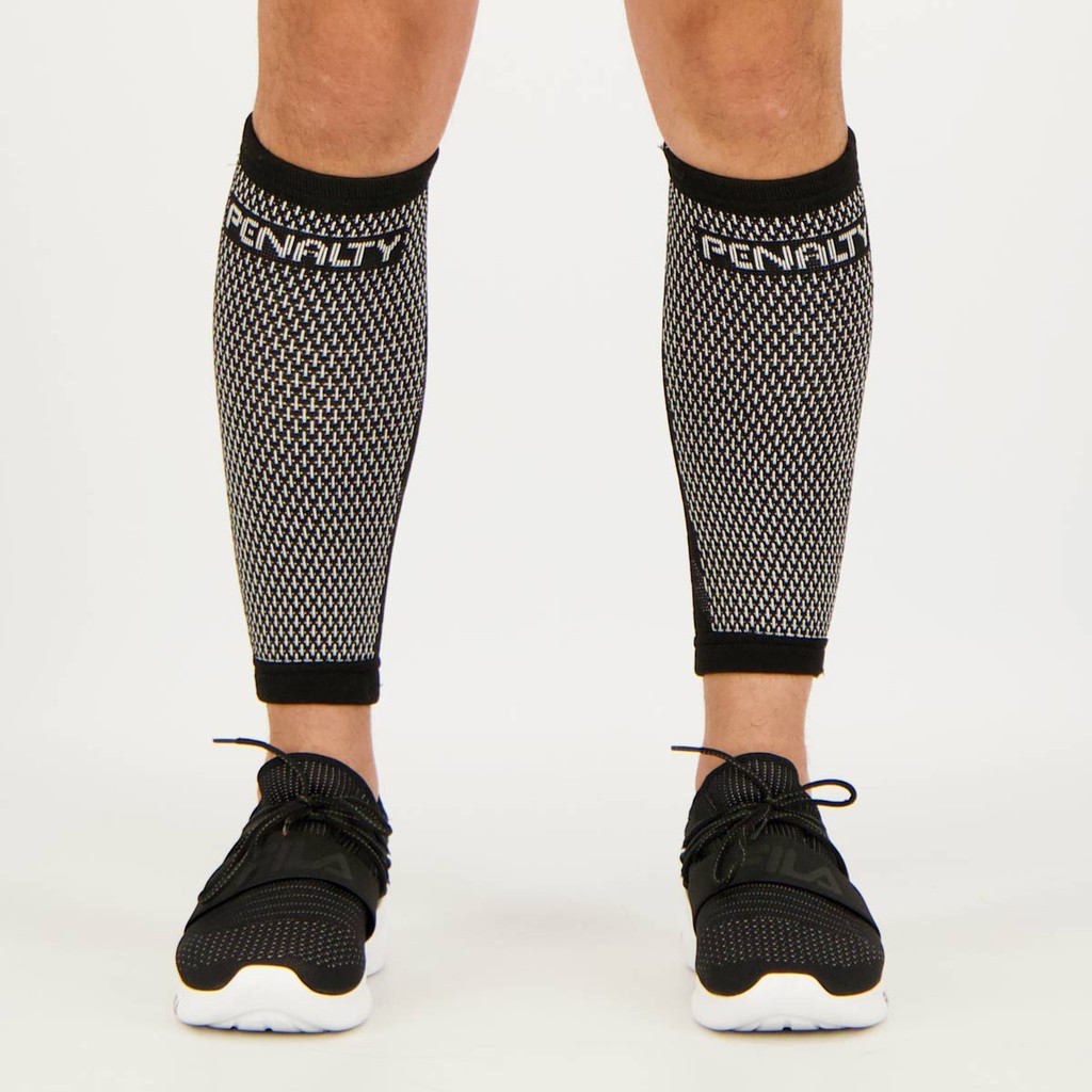 Panturrilheira Penalty Elástica Knit Preta em Oferta na Shopee