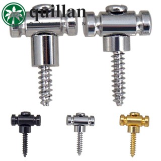 QUILLAN 2Pcs/set Guitarrista De Cordas De Rolos De Guitarra Retentor , Guia Botão De Prensagem De Acorde Fixo , Silvery/Black/Gold Metal Com Parafusos Prensa Cabeça em Oferta na Shopee