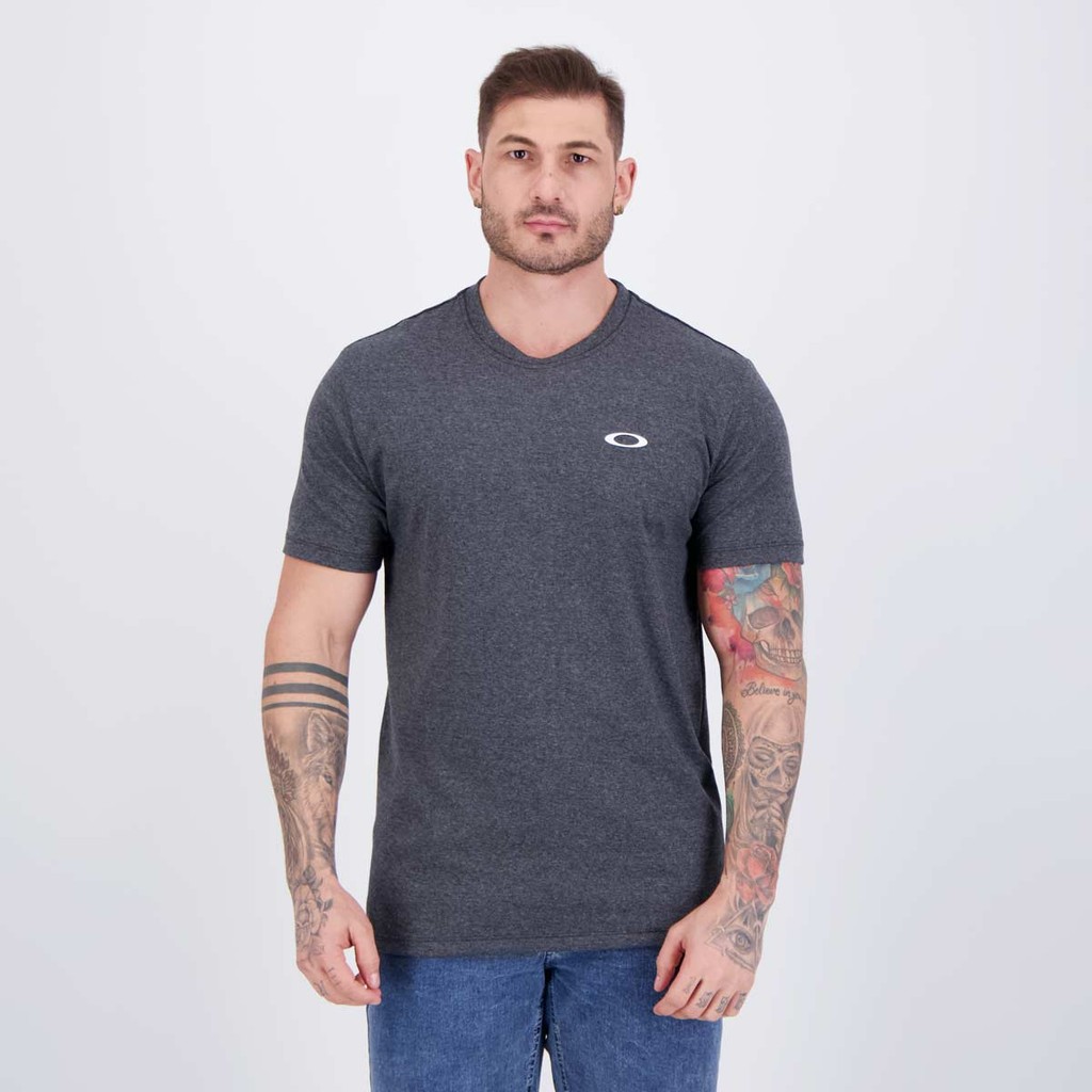 Camiseta Oakley Ellipse Tee II Preta Mescla em Oferta na Shopee