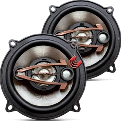 Kit Alto Falante 5 Polegadas 160w Som Bocas Medios Potência para Portas Quadriaxial Hurricane Qr5