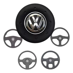Botão Buzina Tampa Do Volante Vw Gol G2 Bola G4 Saveiro Fox