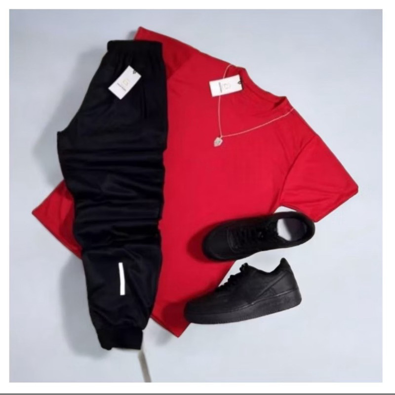 Conjunto Masculino Dri-Fit  Camiseta + Calça Jogger Conforto em Oferta na Shopee