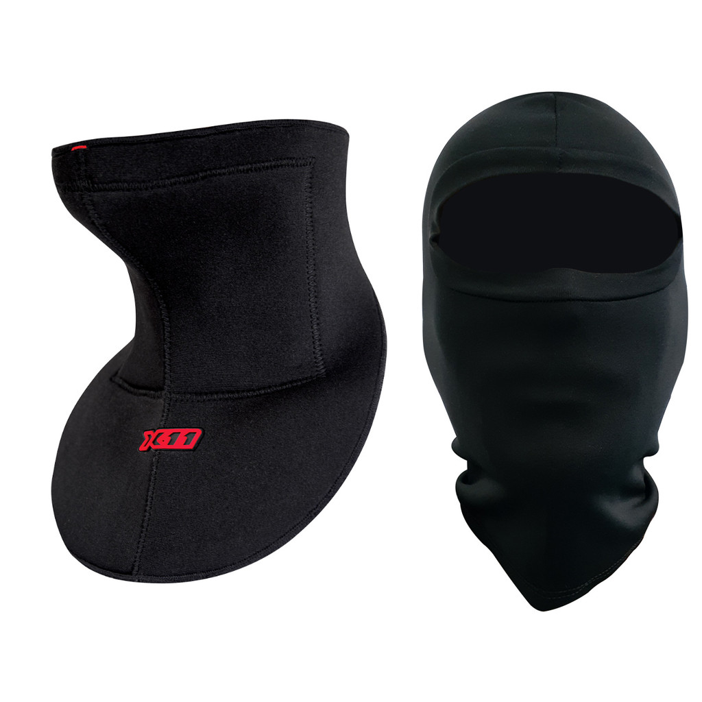 Kit Pescoceira Protetor de Pescoço Protege Contra Linha Cerol Motociclista Motoboy X11 + Balaclava