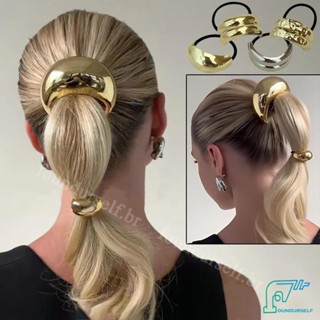 65 Estilos De Alta Qualidade Grosso Em Forma De U Metal Faixas De Cabelo Cordas Bandana Elástico Scrunchies em Oferta na Shopee