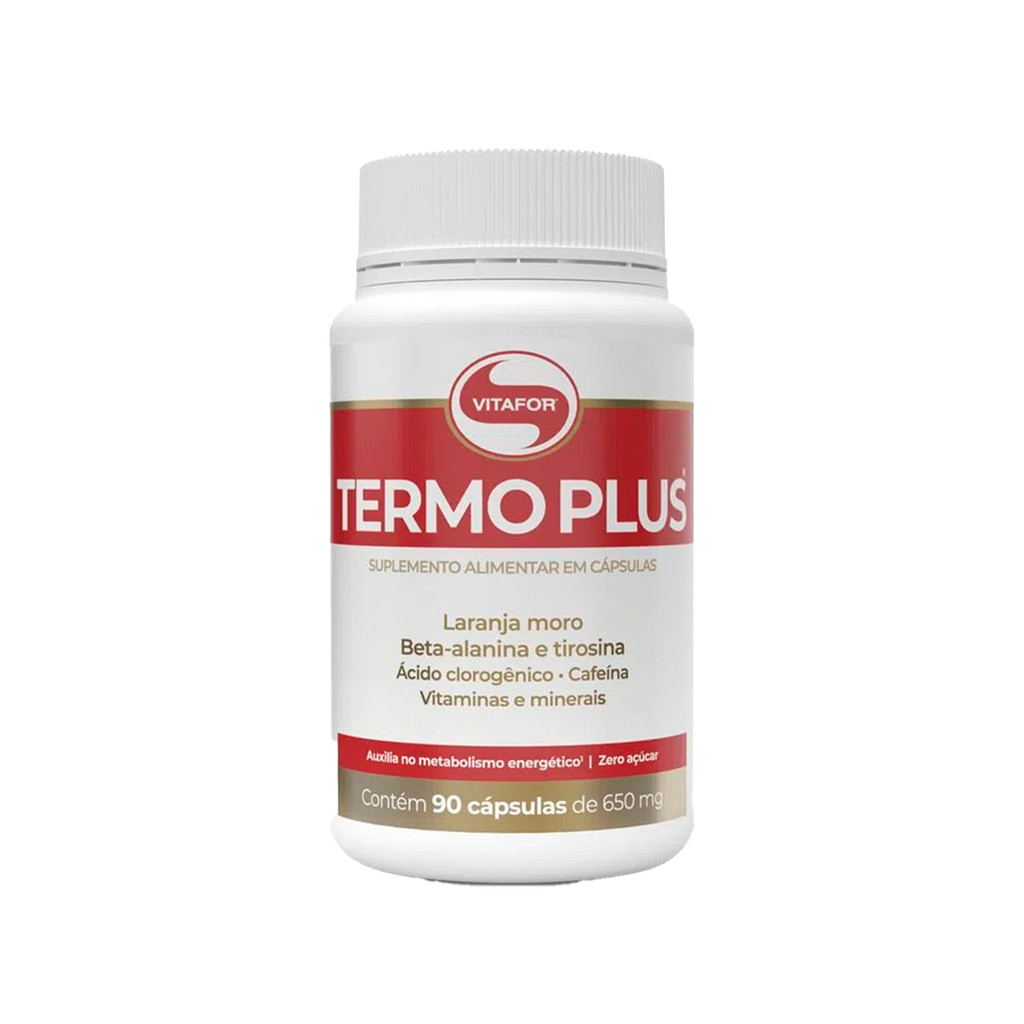 Termogenico - Termo Plus 90 Capsulas 650mg - Vitafor em Oferta na Shopee