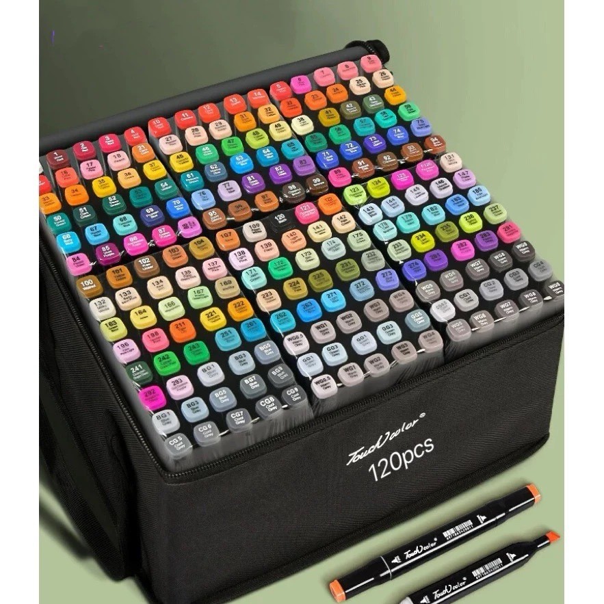 36/48/60/90/100/120/168 peças Caneta Marcadora De Cabeça Dupla Conjunto De Canetas De Aquarela Especial Para Crianças