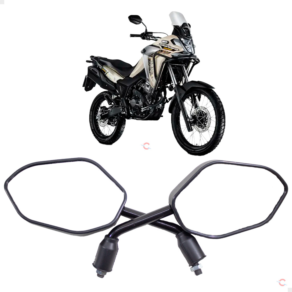 Par Espelho Retrovisor Antirreflexo Honda Sahara 300 2024 em Oferta na Shopee