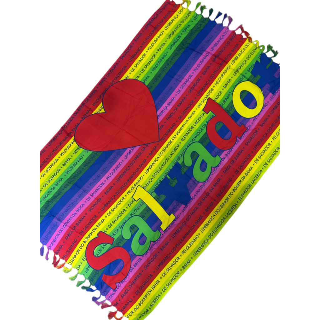 Canga de Praia Saída Bahia Colorida  B85225