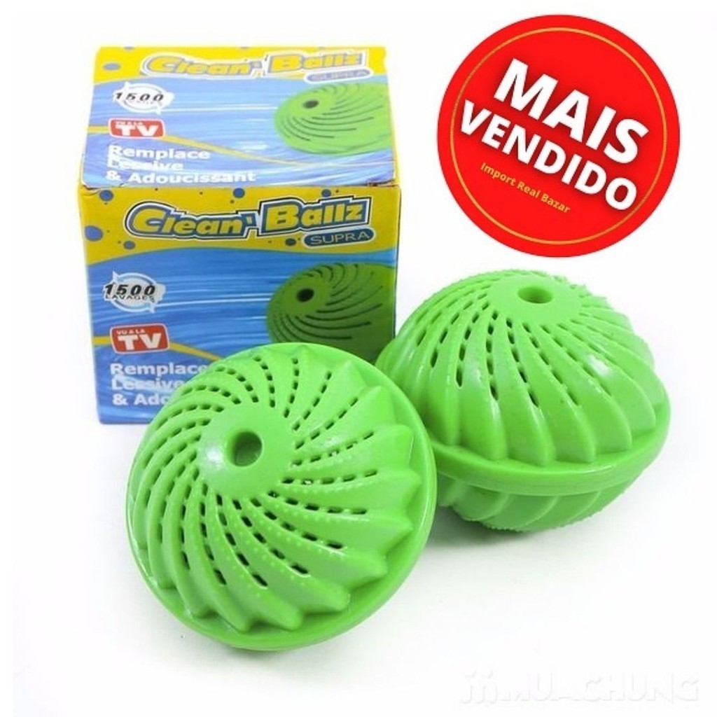 Coletor de Pelos e Fiapos Clean Ballz Bola Mágica Lava Roupas Ecológica Econômica Filtro Máquina de Lavar Roupa