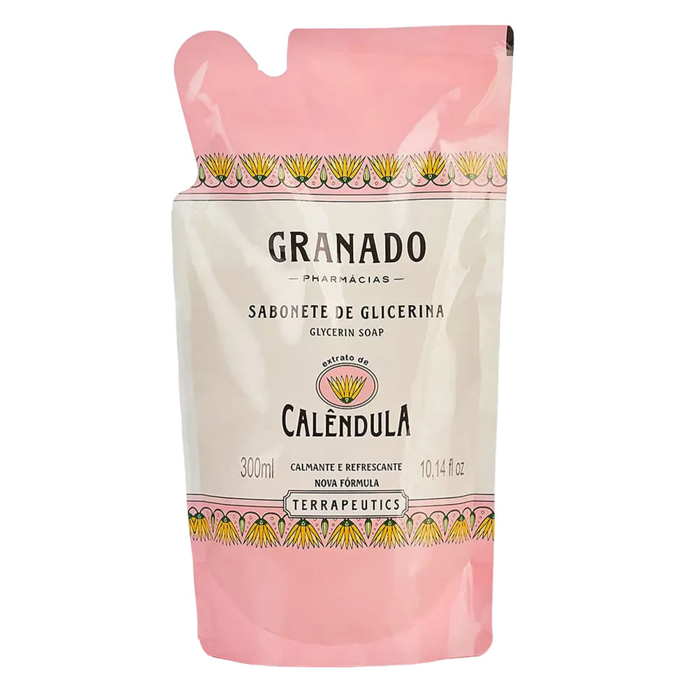 Sabonete Líquido De Glicerina Granado Refil Calêndula 300ml - Beauty