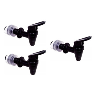 Kit 3 Torneiras Longa Preta Filtro De Barro Bebedouro Agua Especial em Oferta na Shopee