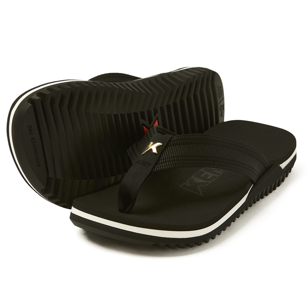 Chinelo Kenner Nk6 Pro Masculino - Preto e Branco - Men Shoes