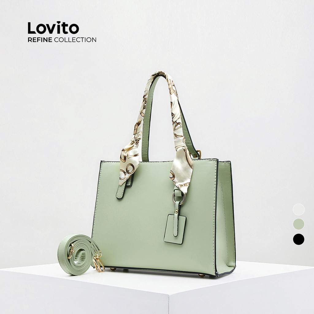 (Lovito Refine) Bolsa Casual simples de grande capacidade para mulheres LFAR9062 - Women Bags