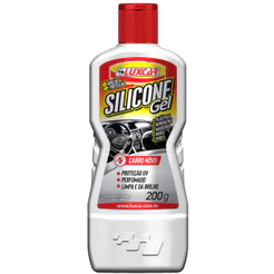 Silicone Gel 200g Deixa o Interior Brilhante, Protegido e com Cheiro de Carro Novo por Mais Tempo