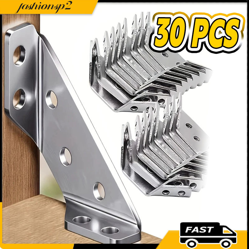 Kit 10/20/30 Conectores De Canto De Aço Inoxidável Universais Para Móveis.