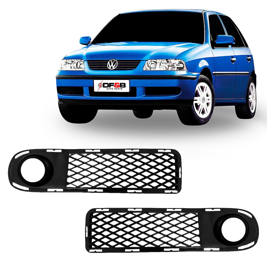 Par Moldura Grade De Milha com Furo Gol Saveiro Parati G3