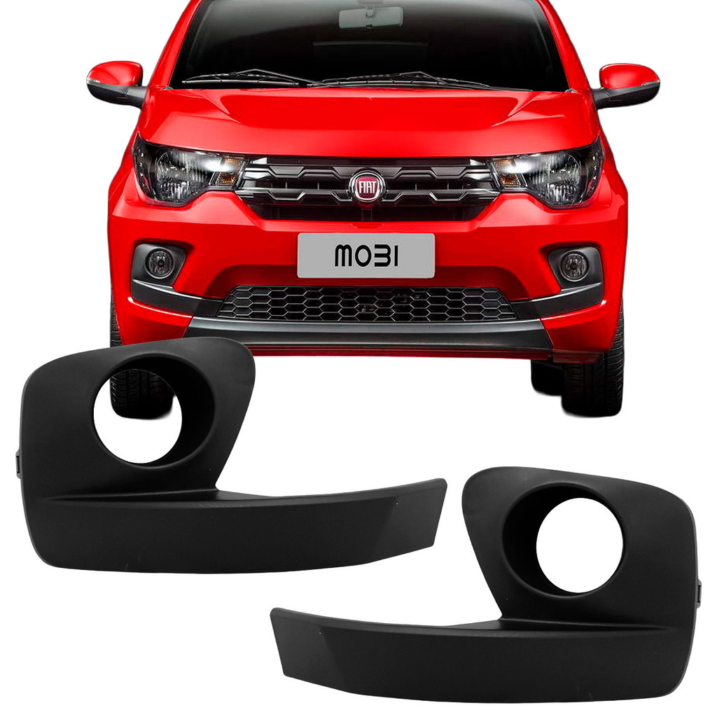 Par Grade Milha Parachoque Fiat Mobi 15 16 17 A 20 Com Furo