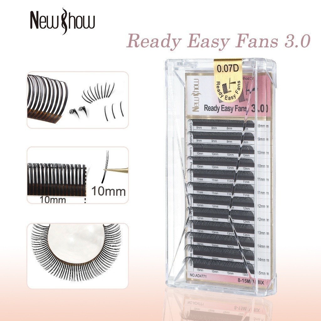 NewShow Cílios W Original com Selo Fio W/6D W/8D-W LASHES/Extensão de Cilios Alongamento 8D W