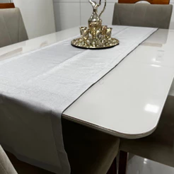 Trilho de Mesa Decoração e Luxo Maquinetado Bainha Premium 40x170