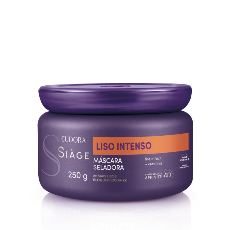 Máscara Capilar Siàge Liso Intenso 250g - ação seladora