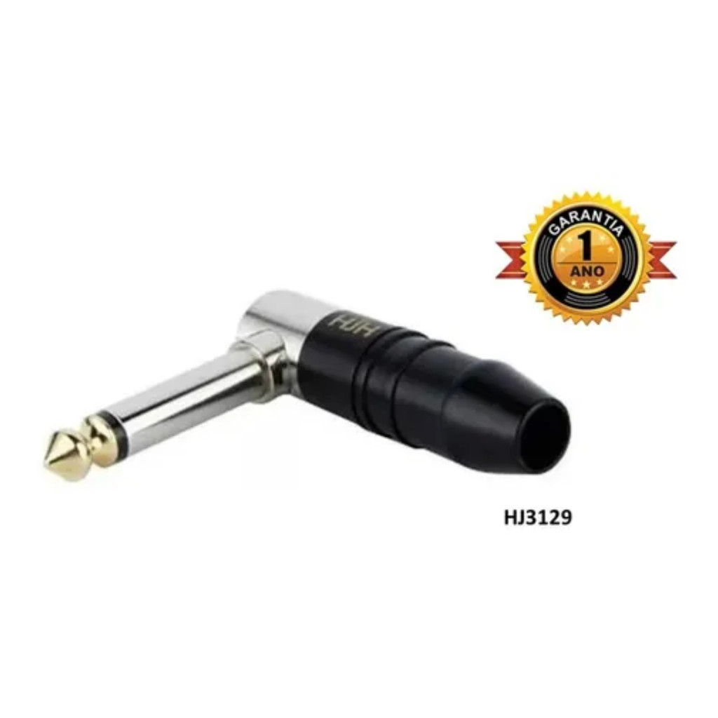 Plug Conector P10 L 90° Mono HJH - HJ3129 em Oferta na Shopee
