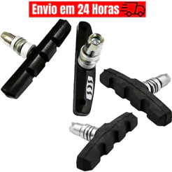 2 Pares de Sapata Borracha Borrachinha de Freio SCS V-Brake Orbital Allen 68mm A SAPATA DO GRAU