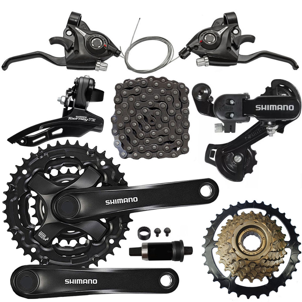Kit 21 Marchas Shimano Tourney Catraca Mega Range Rapid Fire em Oferta na Shopee