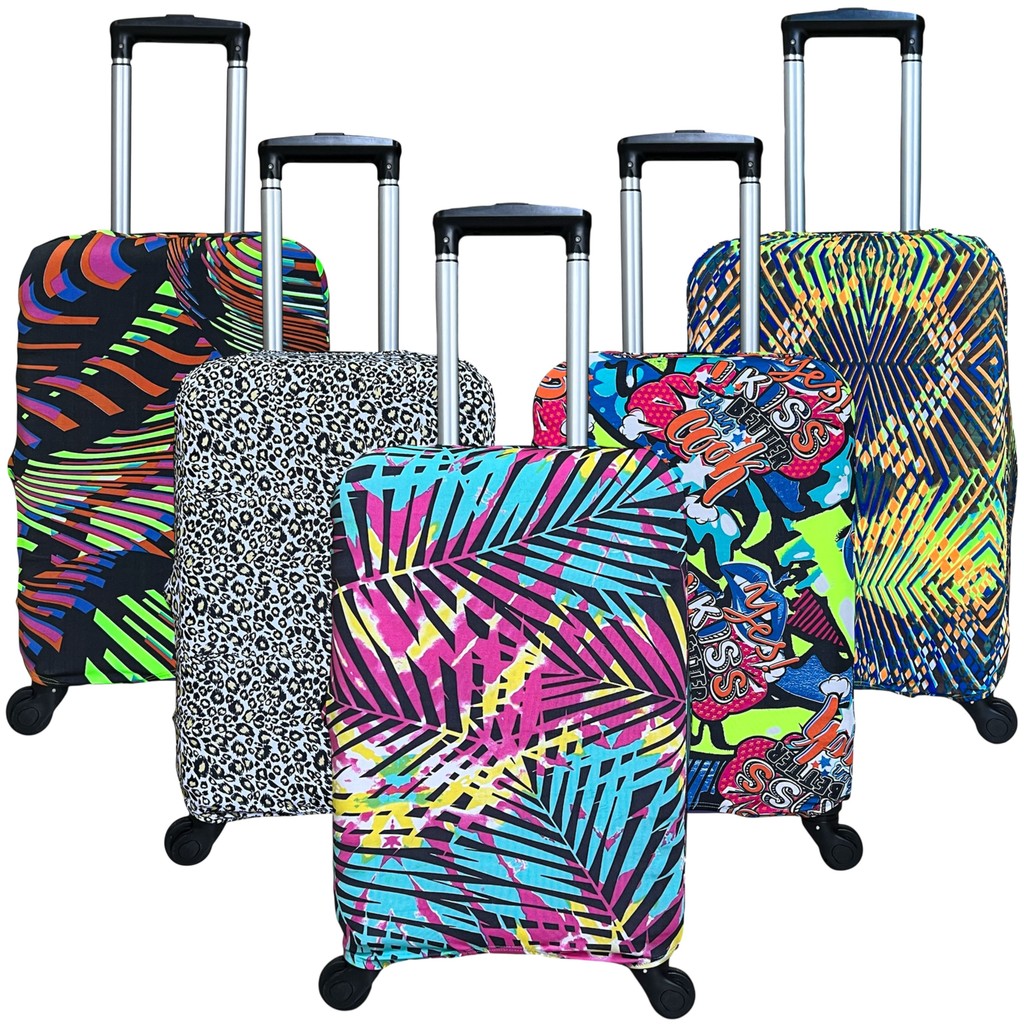 Capa de mala estampada todos os tamanhos em Oferta na Shopee