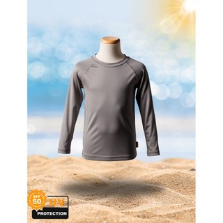 Camiseta UV Infantil Proteção Solar Verão Manga Longa Piscina Praia Esportes Academia