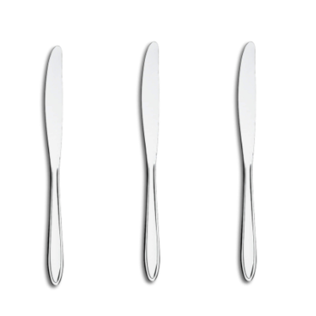 Faca de Mesa Lyon 3 Peças Brinox - 5100/303 em Oferta na Shopee