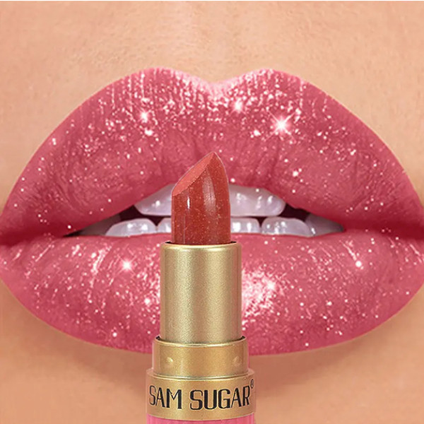 Diamante Rosa Batom Chocolate Marrom Metálico Glitter De Longa Duração À Prova Dwaterproof Água Shimmer Pérola Espumante