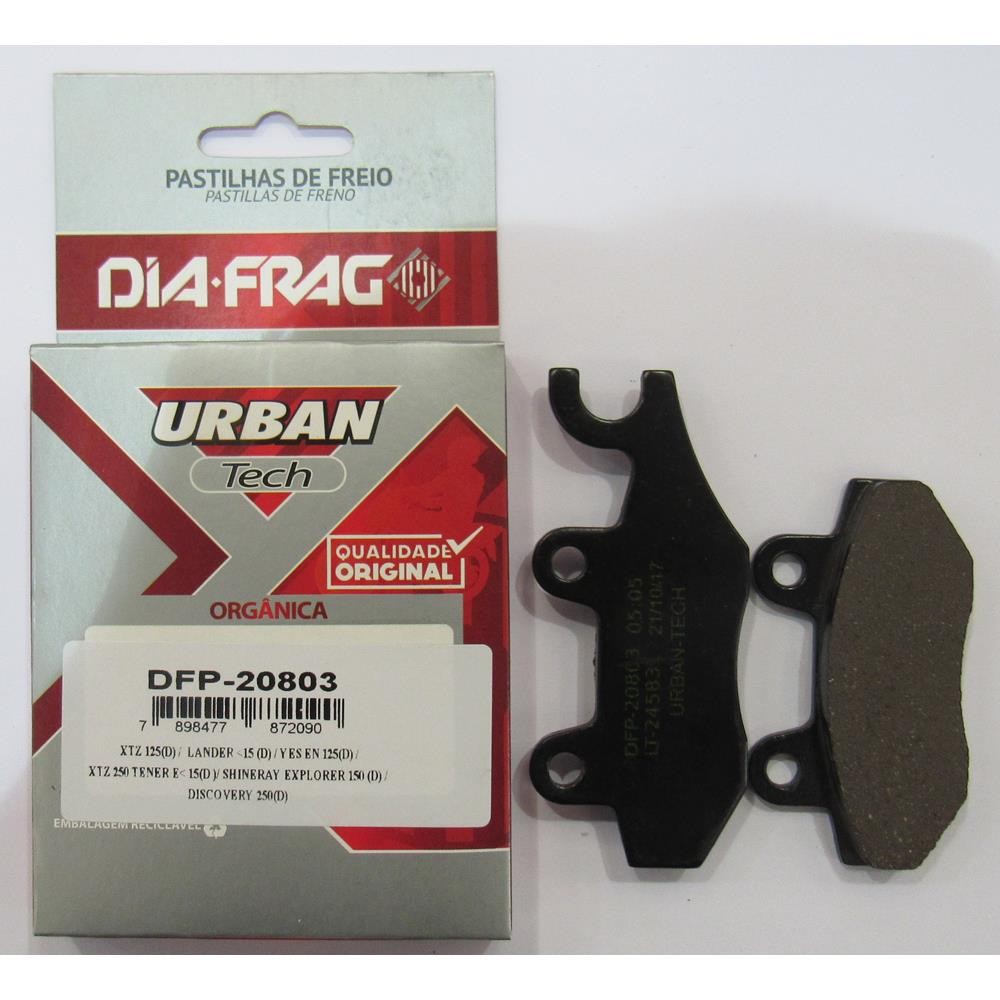 Pastilha De Freio Dianteira Suzuki Gsr 150i - Diafrag DFP-20803 em Oferta na Shopee