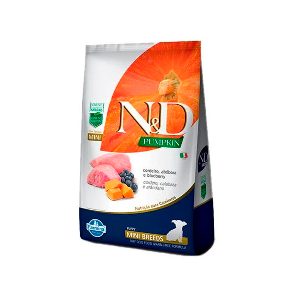 Ração N&D Pumpkin Cães Filhotes Mini Cordeiro 10,1kg em Oferta na Shopee
