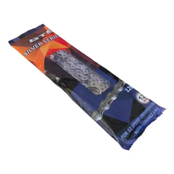 Corrente Gts 12v Index 126 Elos Prata Bike Fina Bicicleta