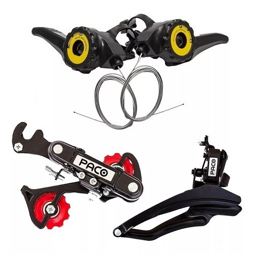 Kit Relação 18 Marchas Câmbios Bicicleta Paco Alavanca em Oferta na Shopee
